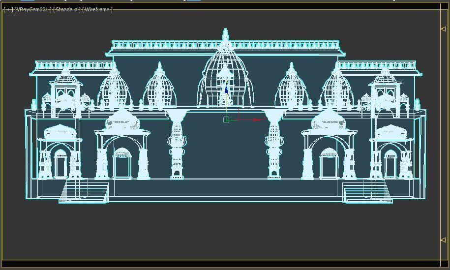 Indian Wedding Stage 3D model_12