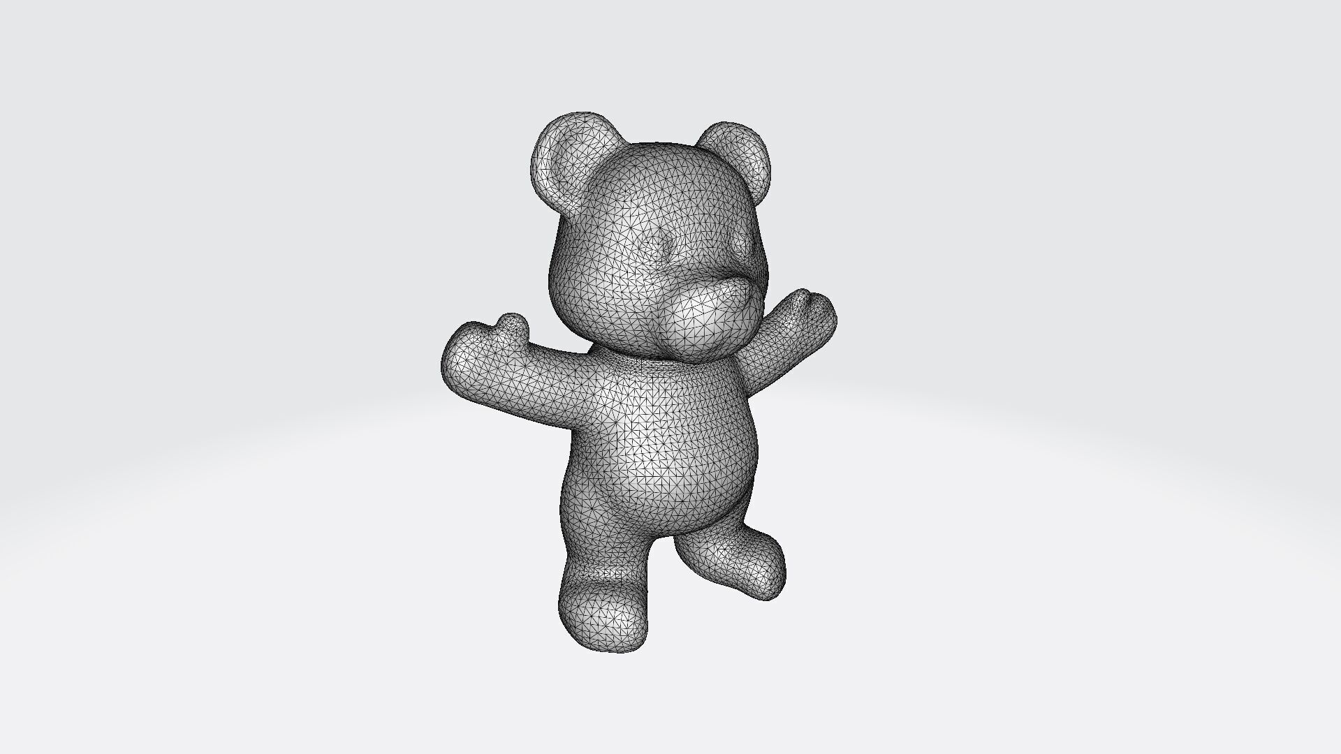 Colorful Gummy Bears Cartoon Collection 3d Render 3D model_7