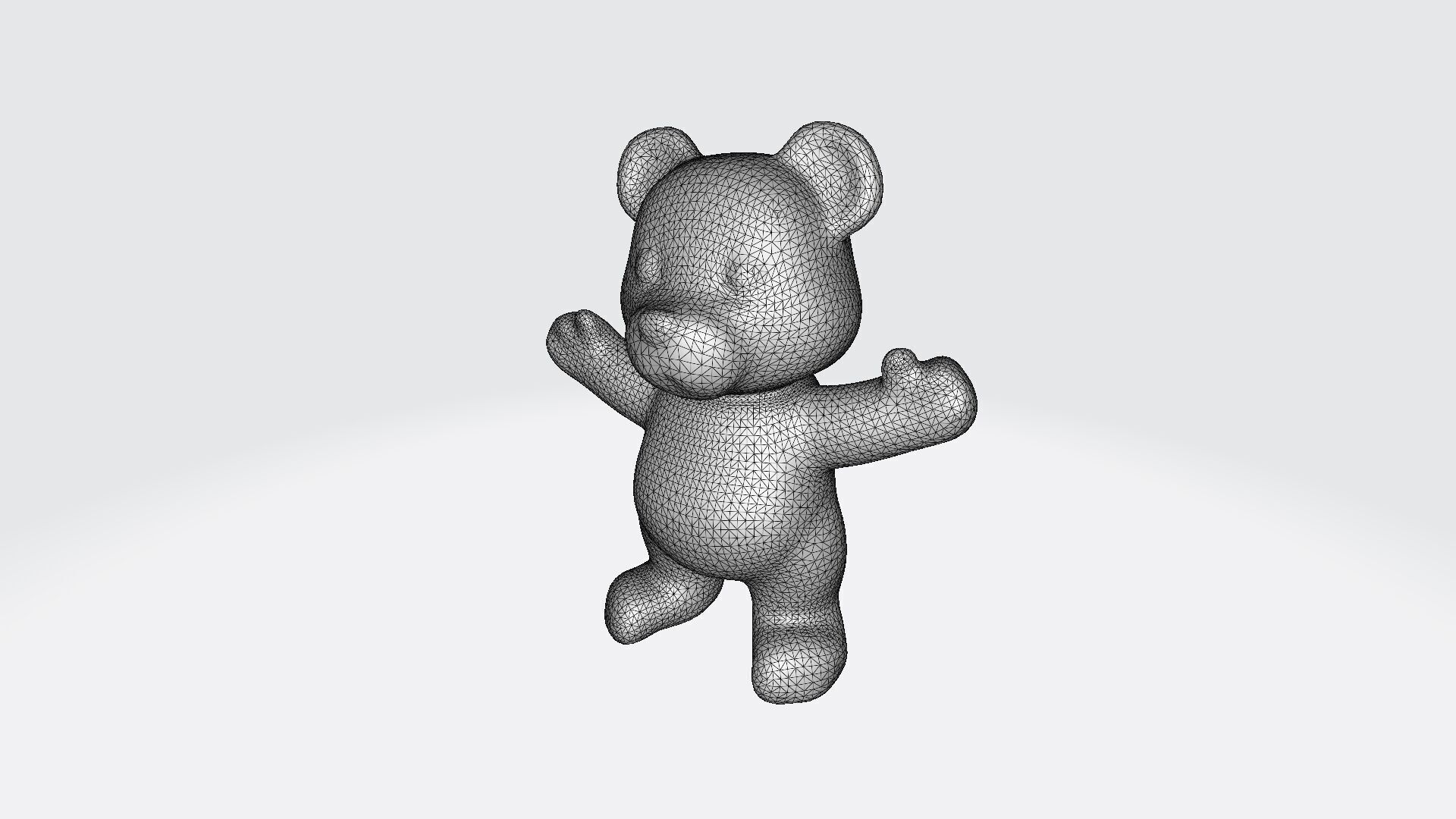 Colorful Gummy Bears Cartoon Collection 3d Render 3D model_8