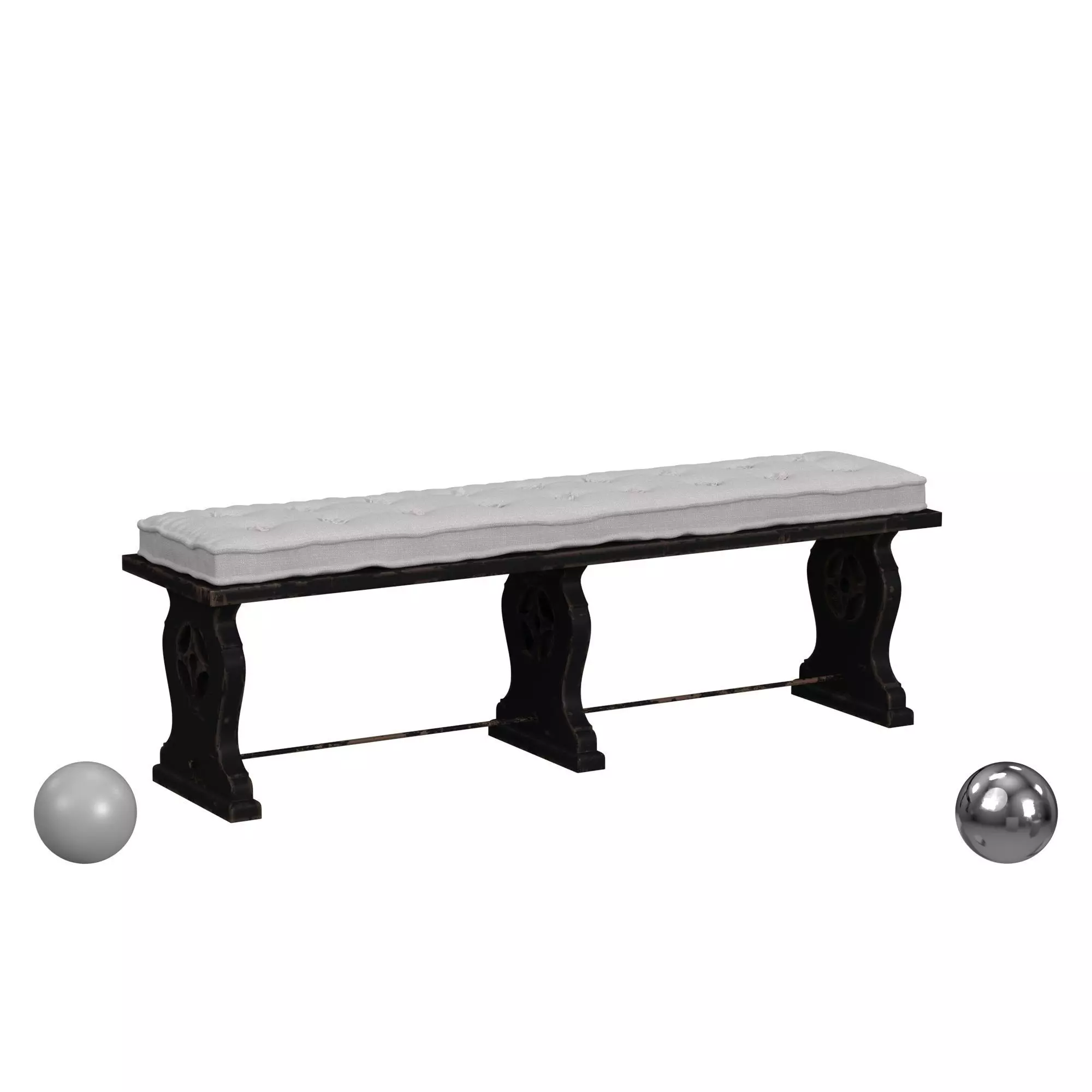 Hooker Furniture Ciao Bella Bench 3D model_0
