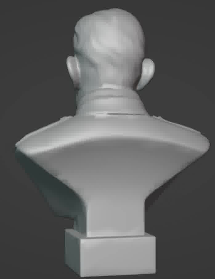 Benito Mussolini Bust 3D print model_67