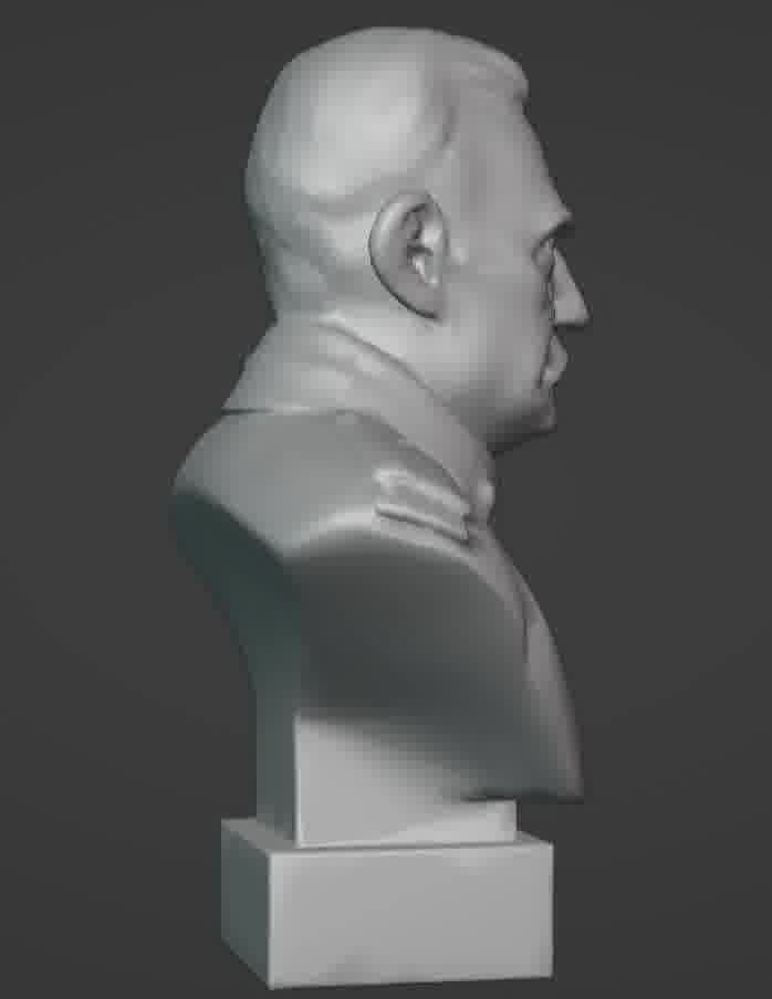 Benito Mussolini Bust 3D print model_87