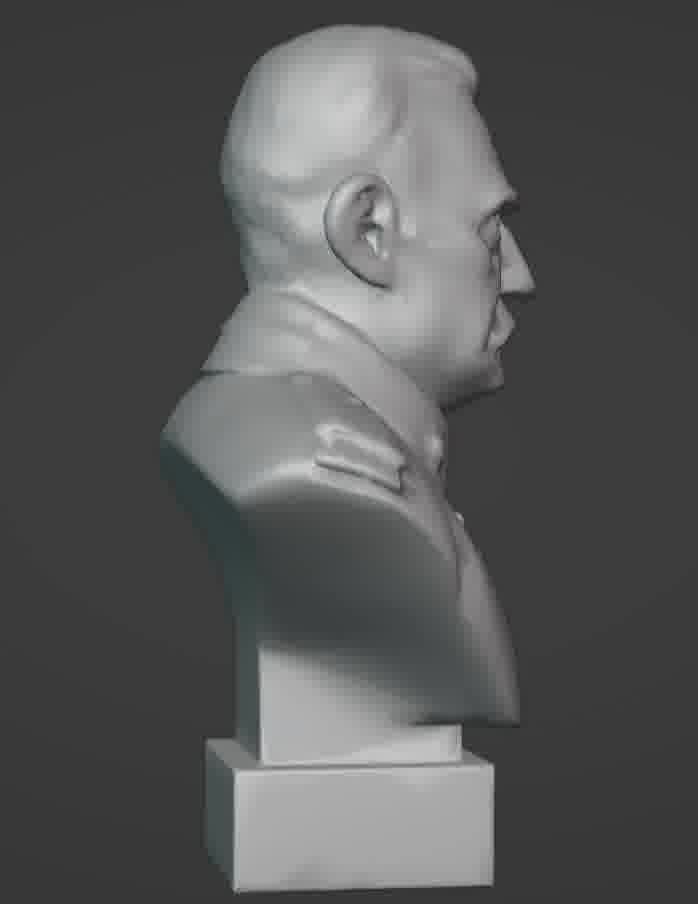 Benito Mussolini Bust 3D print model_15