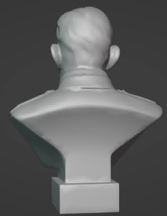 Benito Mussolini Bust 3D print model_7