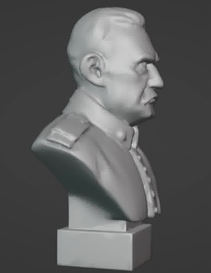 Benito Mussolini Bust 3D print model_48