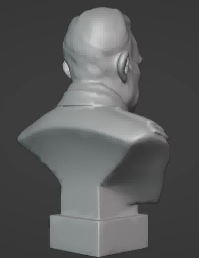 Benito Mussolini Bust 3D print model_86