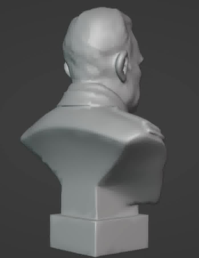 Benito Mussolini Bust 3D print model_28