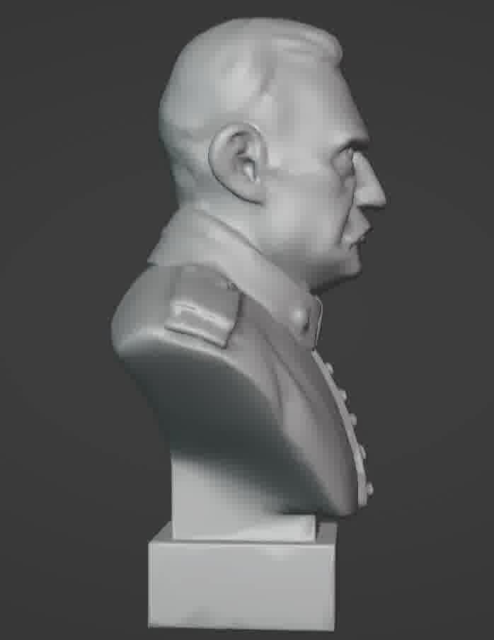 Benito Mussolini Bust 3D print model_84