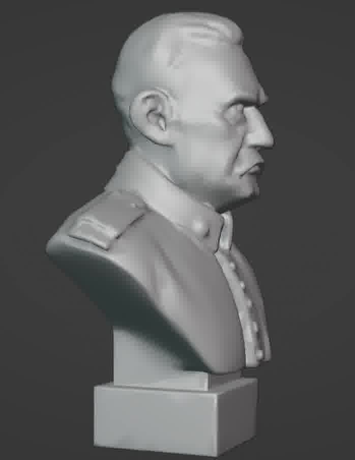 Benito Mussolini Bust 3D print model_98
