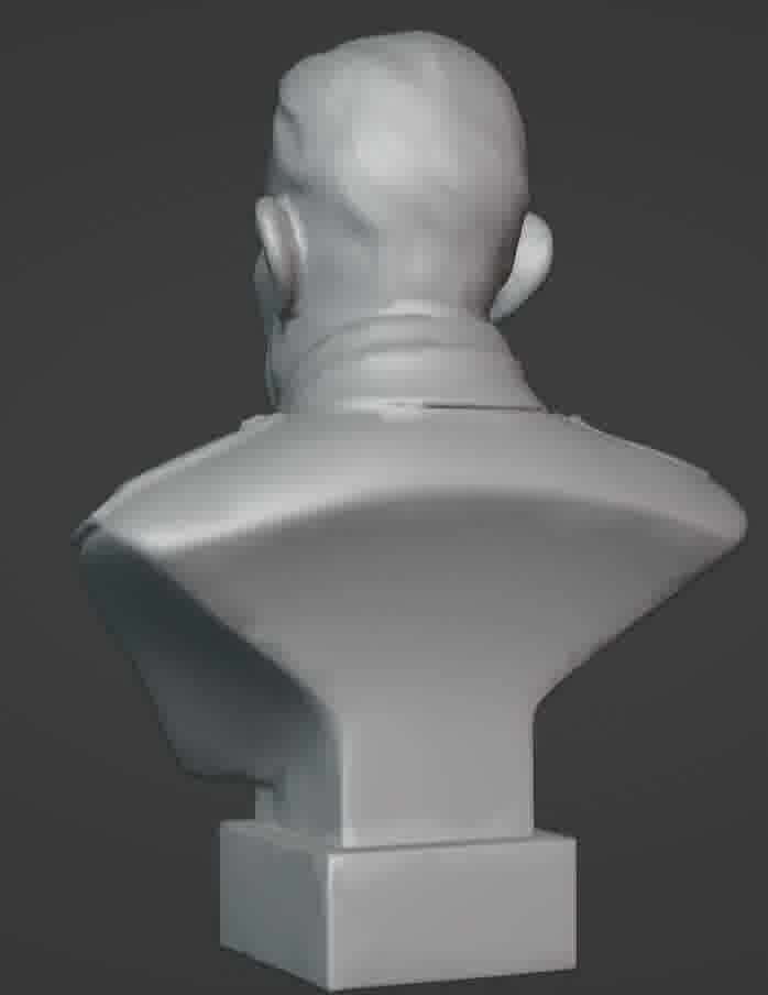 Benito Mussolini Bust 3D print model_59