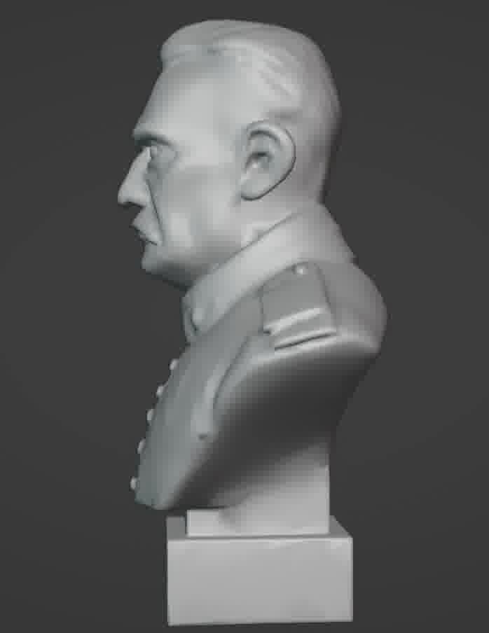 Benito Mussolini Bust 3D print model_64