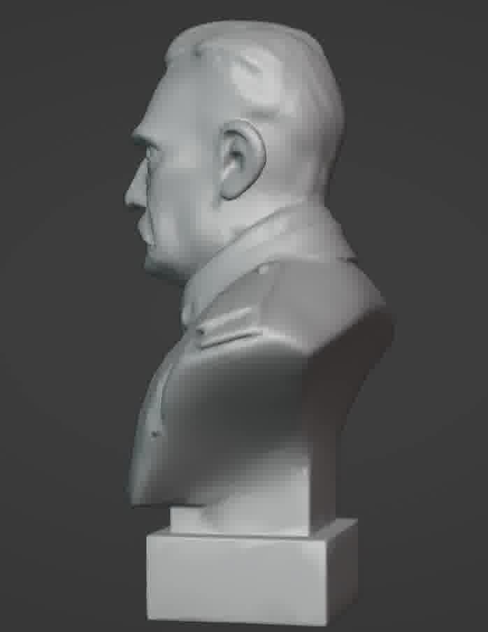 Benito Mussolini Bust 3D print model_56