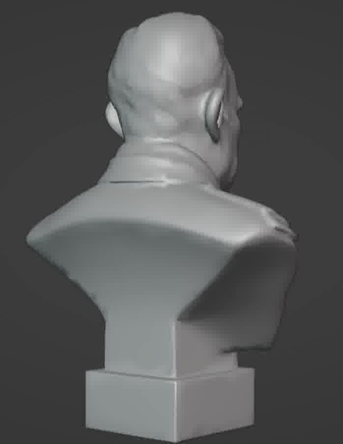 Benito Mussolini Bust 3D print model_54