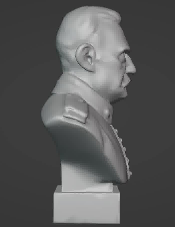 Benito Mussolini Bust 3D print model_51
