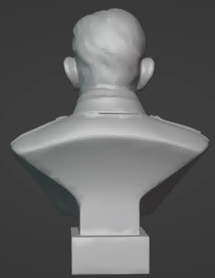 Benito Mussolini Bust 3D print model_23