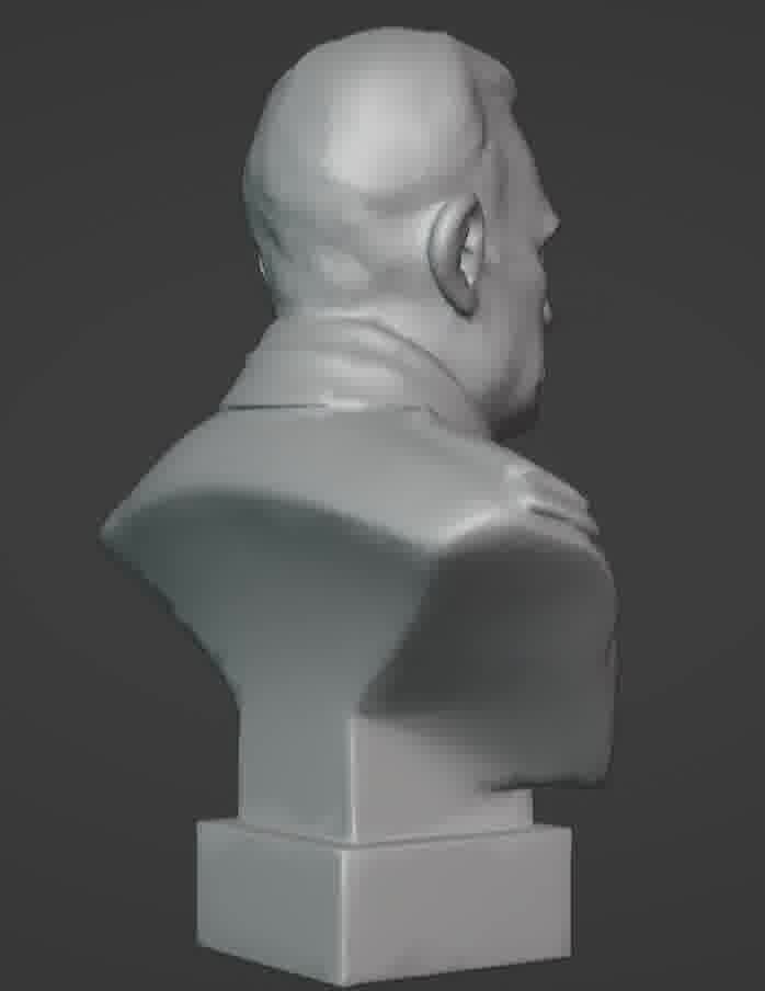 Benito Mussolini Bust 3D print model_58