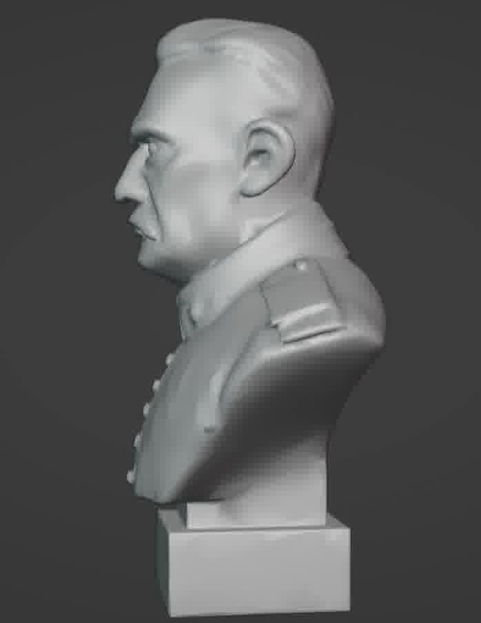 Benito Mussolini Bust 3D print model_12