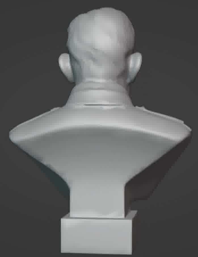 Benito Mussolini Bust 3D print model_6