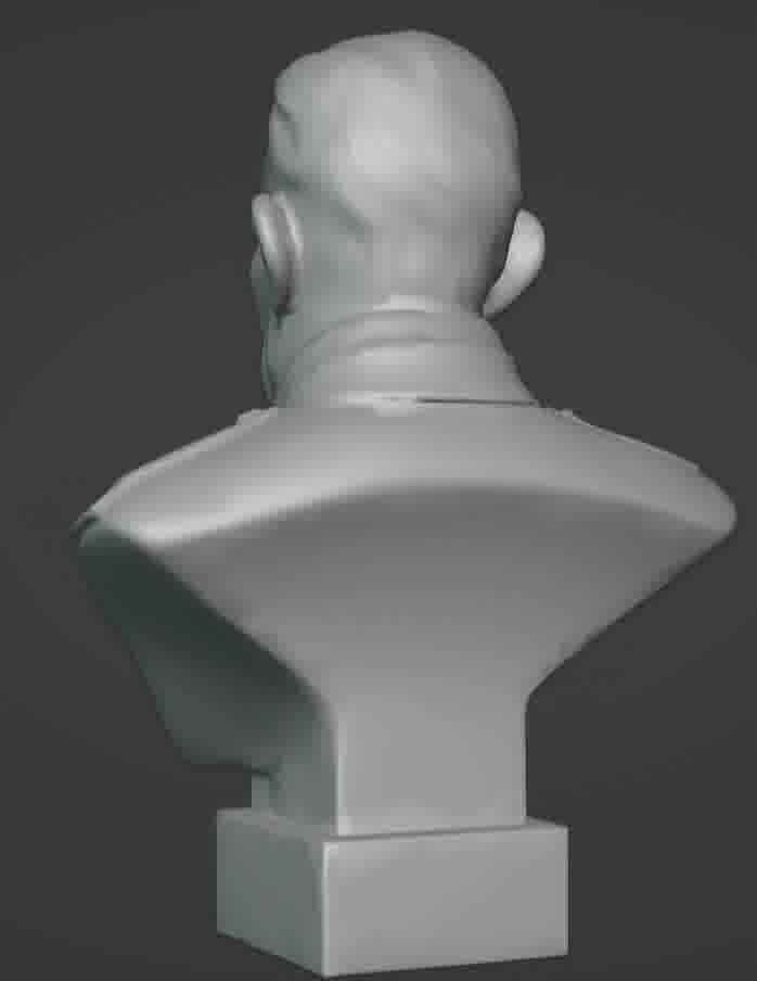 Benito Mussolini Bust 3D print model_5