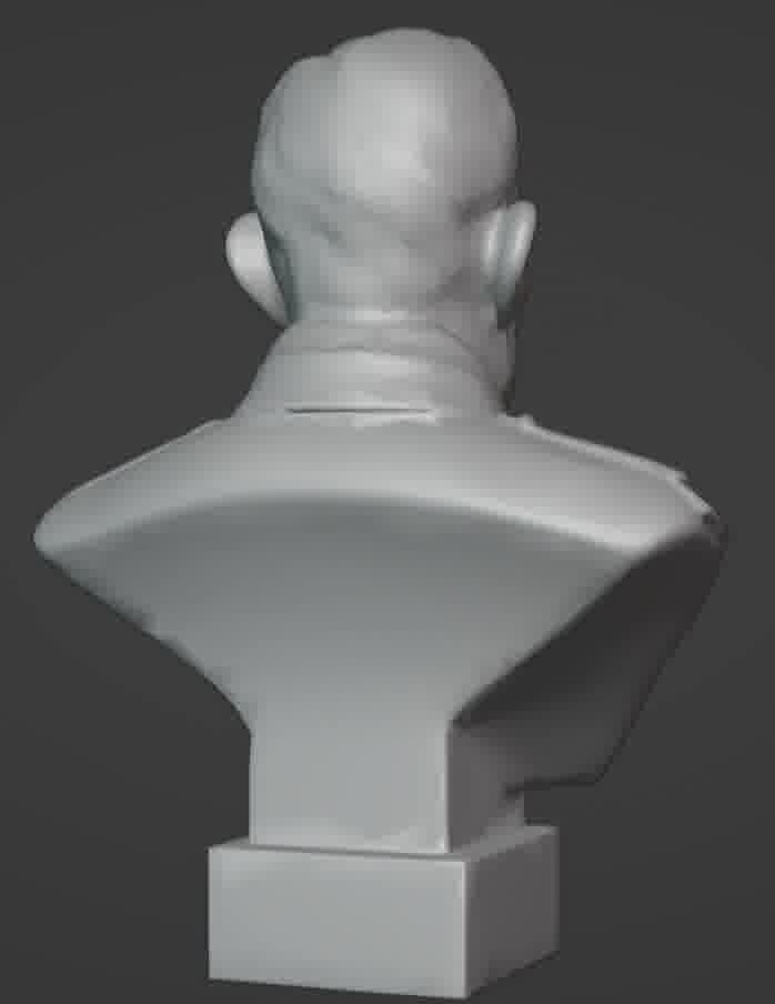 Benito Mussolini Bust 3D print model_53