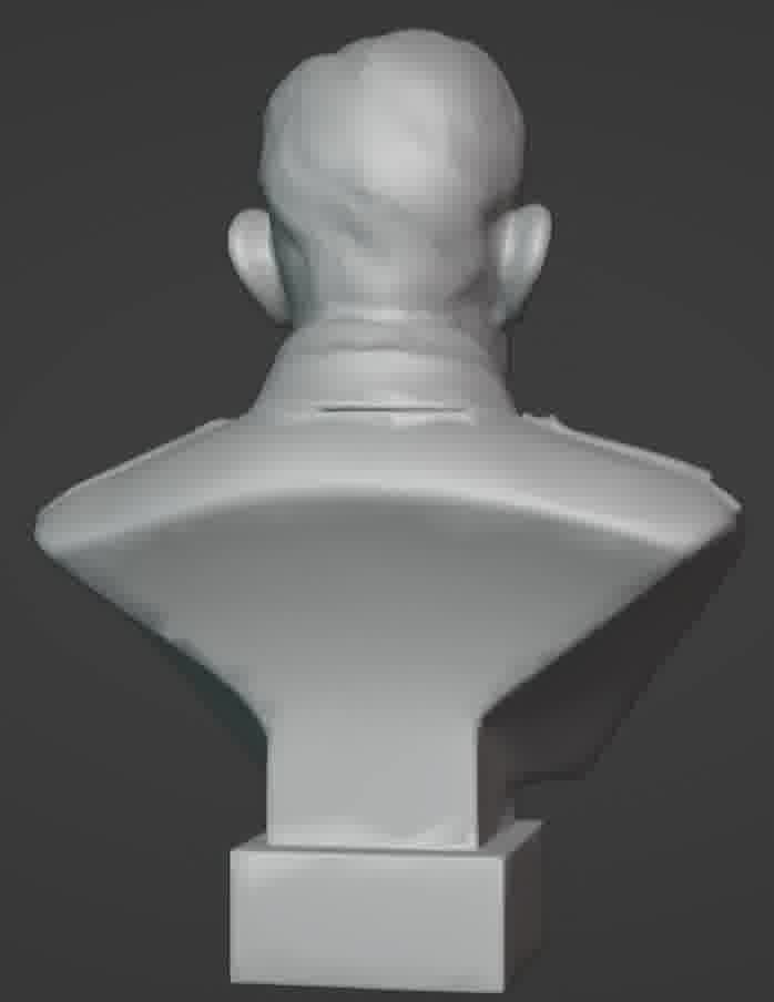Benito Mussolini Bust 3D print model_4