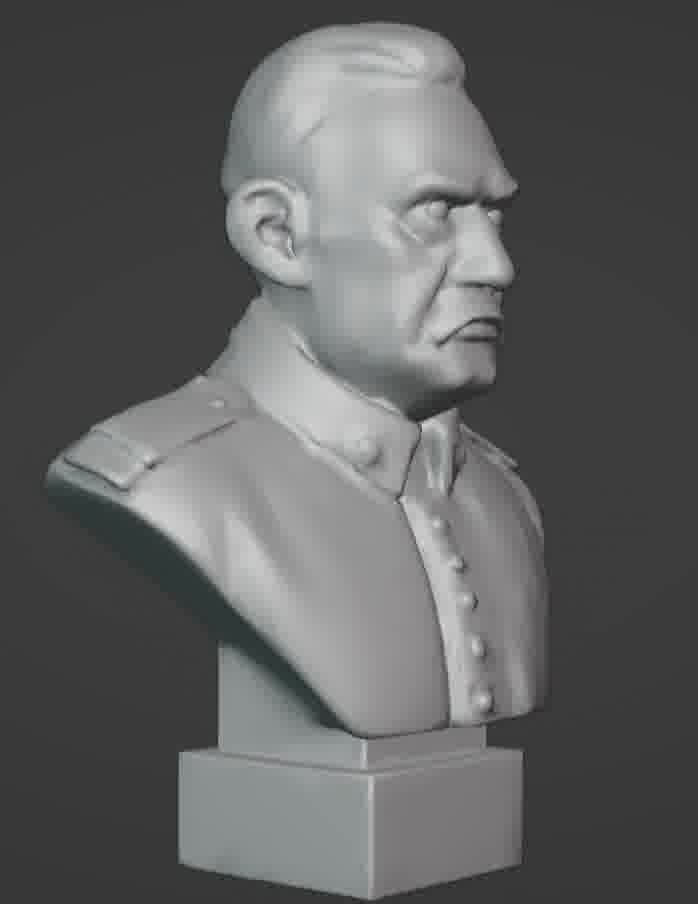 Benito Mussolini Bust 3D print model_94