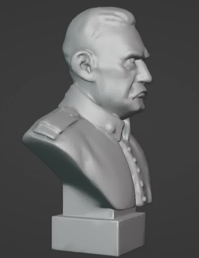 Benito Mussolini Bust 3D print model_21