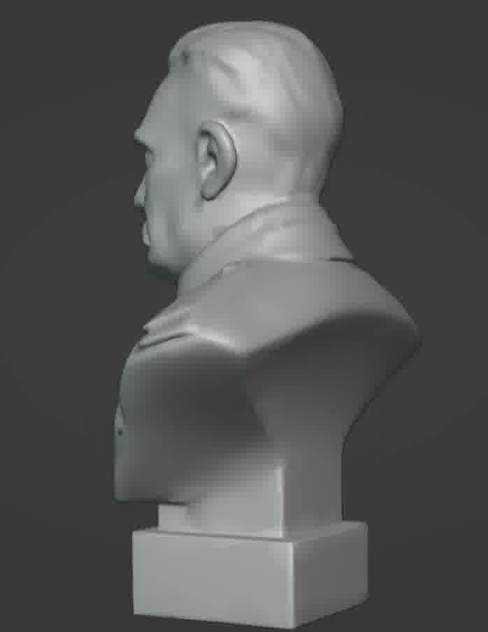 Benito Mussolini Bust 3D print model_33