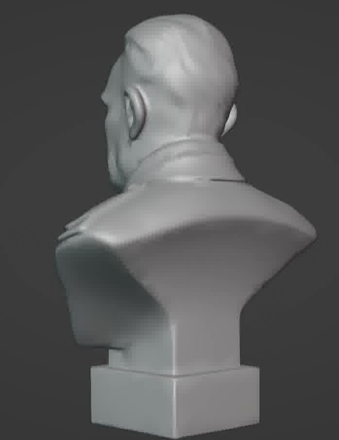 Benito Mussolini Bust 3D print model_69
