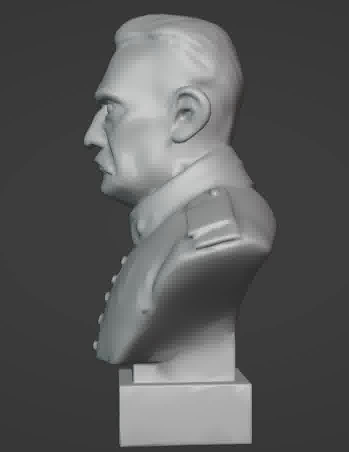 Benito Mussolini Bust 3D print model_34