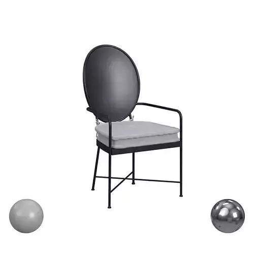 Hooker Furniture Ciao Bella Metal Arm Chair 3D model
