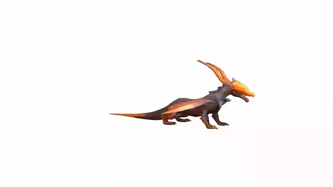Ignitus Is A Majestic Fire-breathing Dragon  3d Render