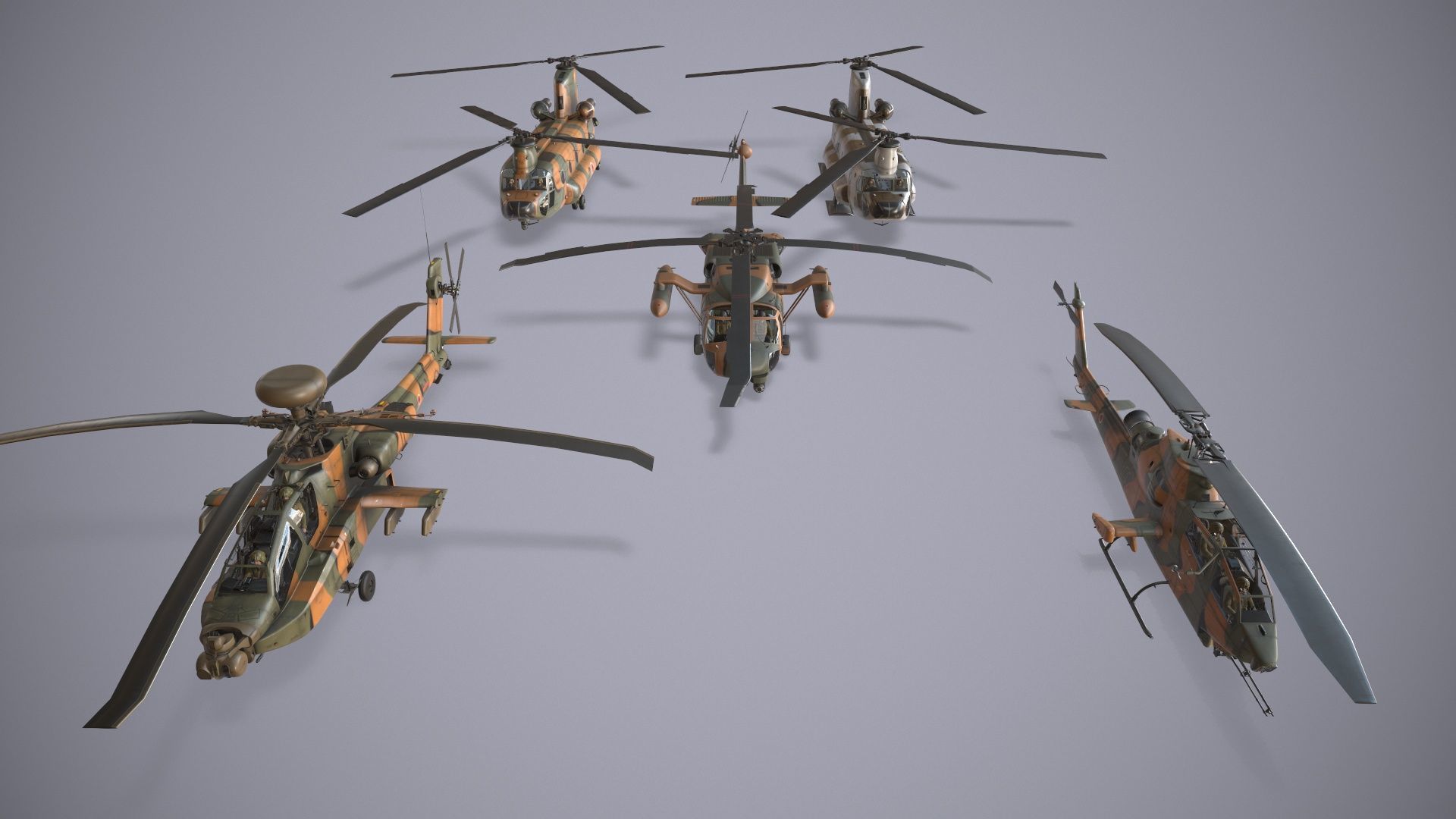 Japan Ground Self Defense Force Helicopters Collection _8