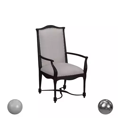 Hooker Furniture Ciao Bella Upholstered Back Arm Chair 3D model