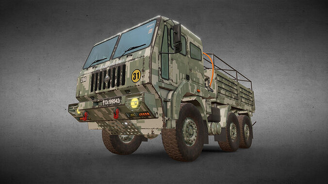 Army Truck Version 5 Low-poly 3D model