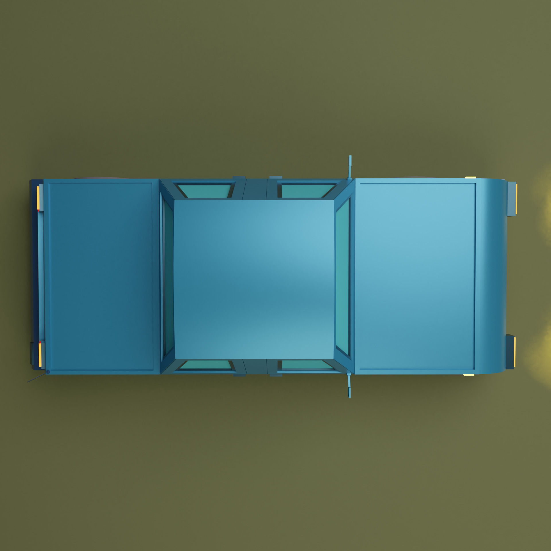 Lowpoly Car 1 Low-poly 3D model_4