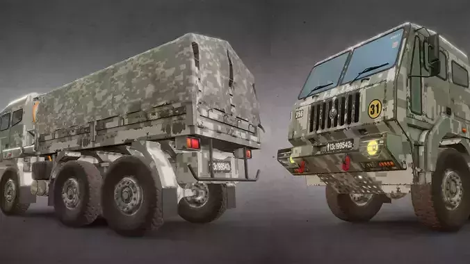 Army Truck Version 5 - Tarpaulin
