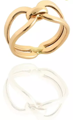 Golden Loop Ring 3D model_0