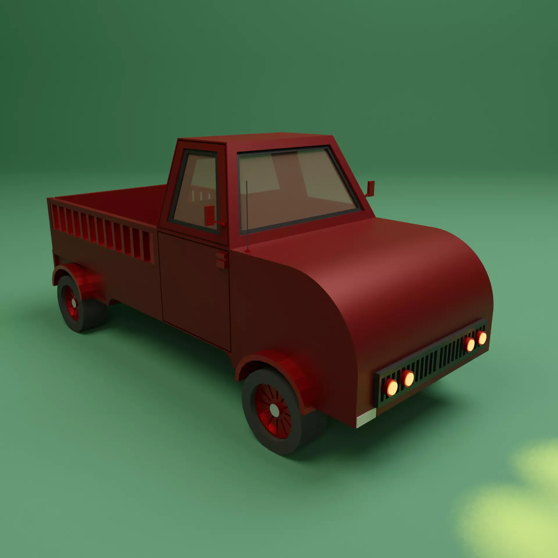 Lowpoly Car 2 Low-poly 3D model_0