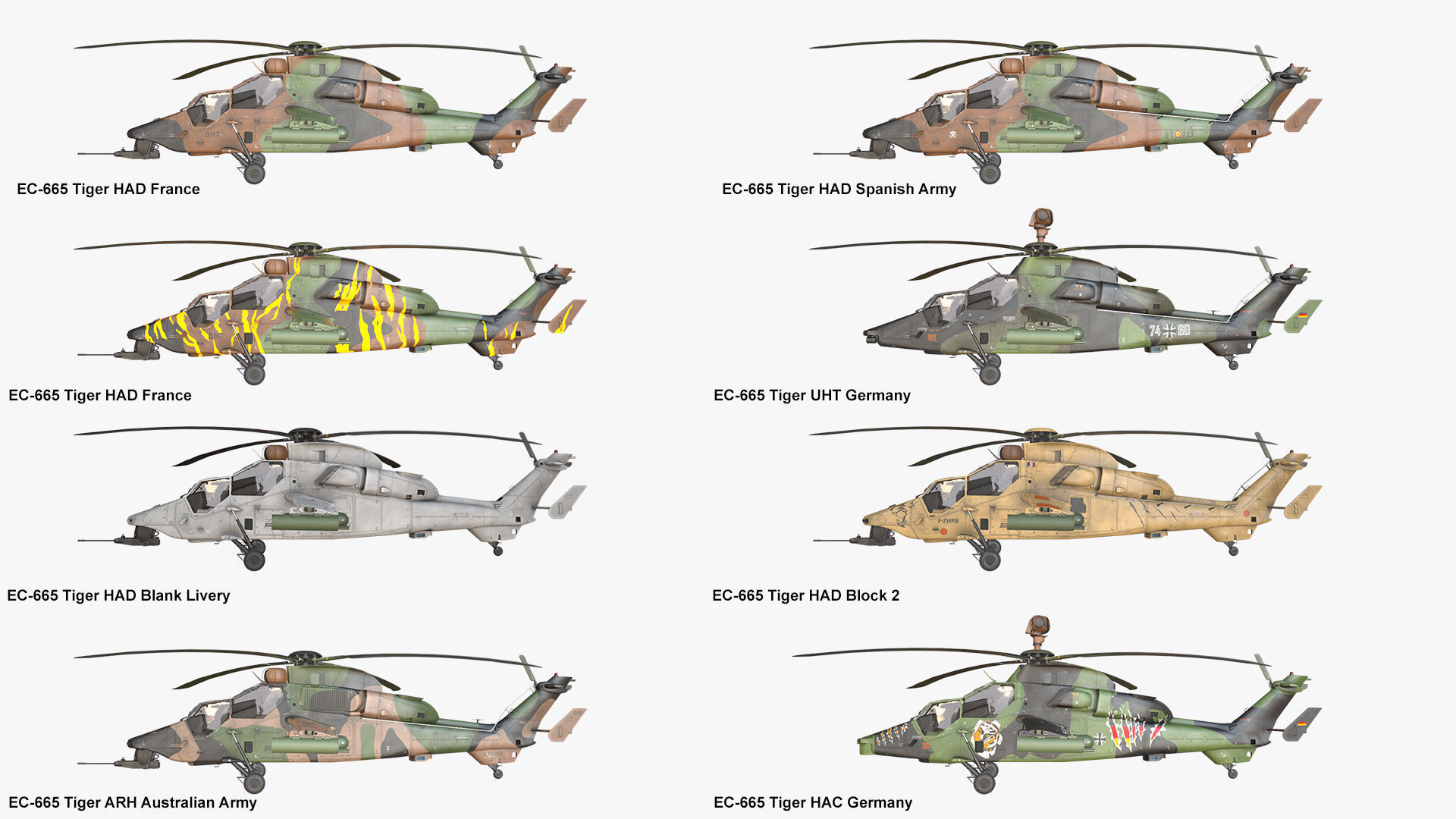 Helicopters Tiger EC-665 Collection _9