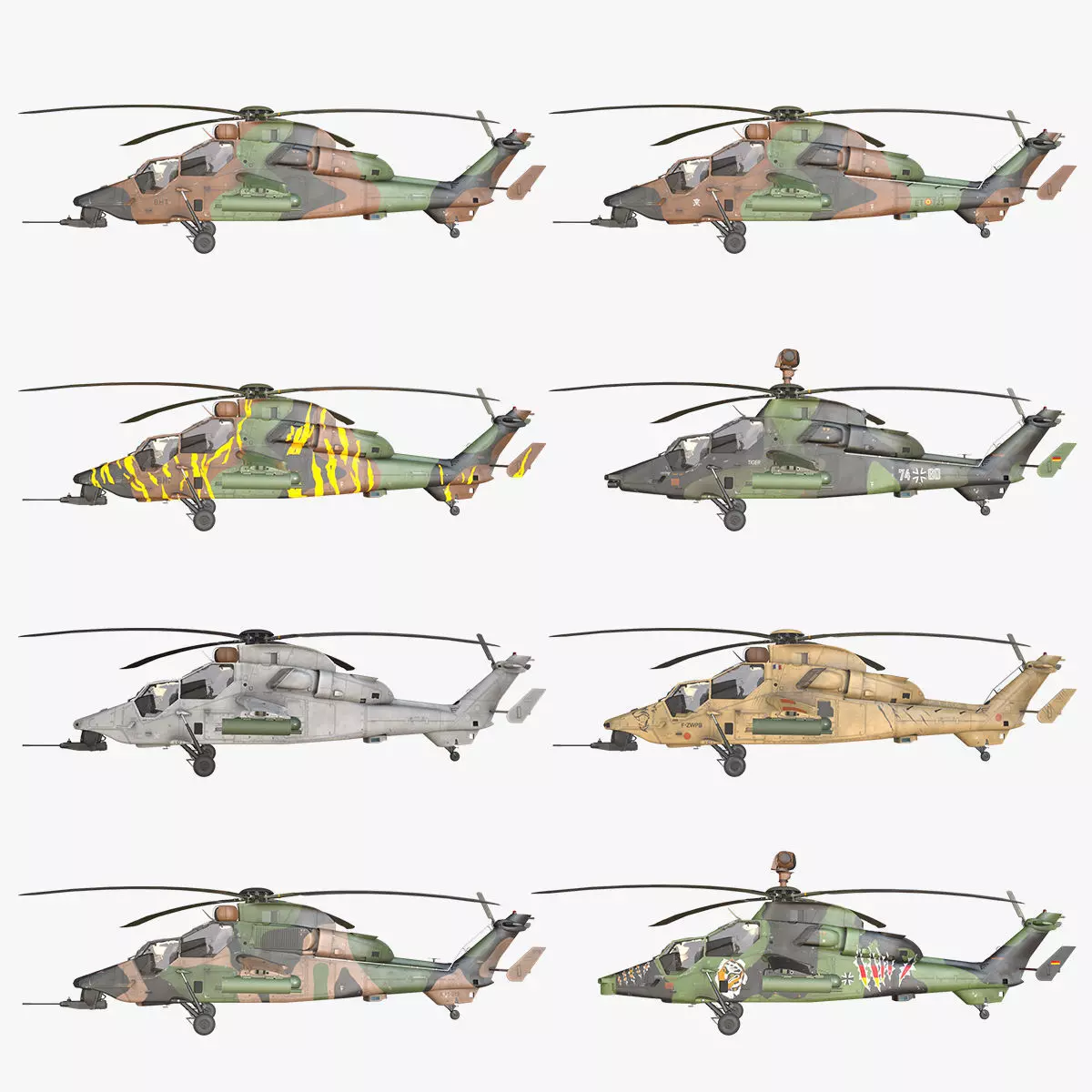 Helicopters Tiger EC-665 Collection _0