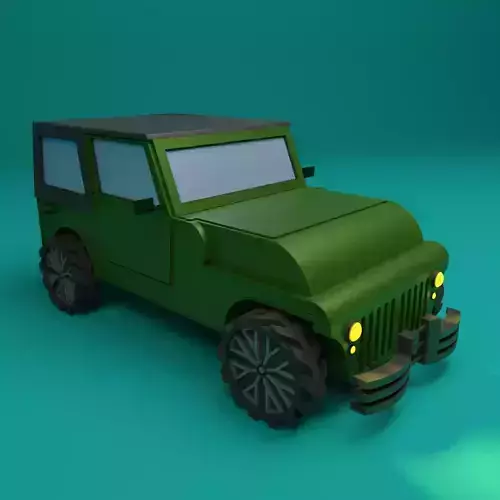 Lowpoly Car 3 Low-poly 3D model