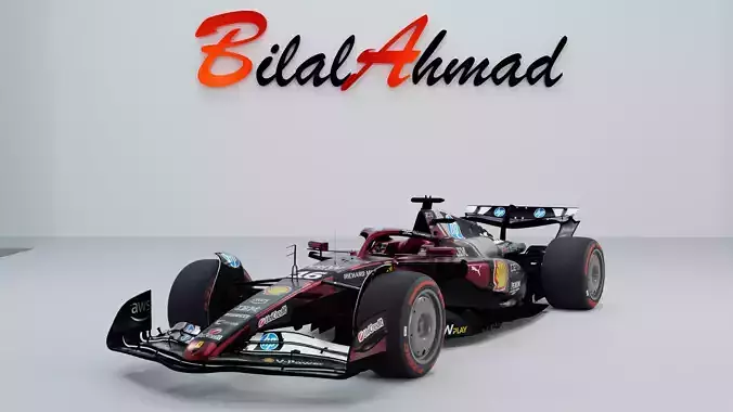 Ferrari SF25 3D Model with Detailed Interior 3D model