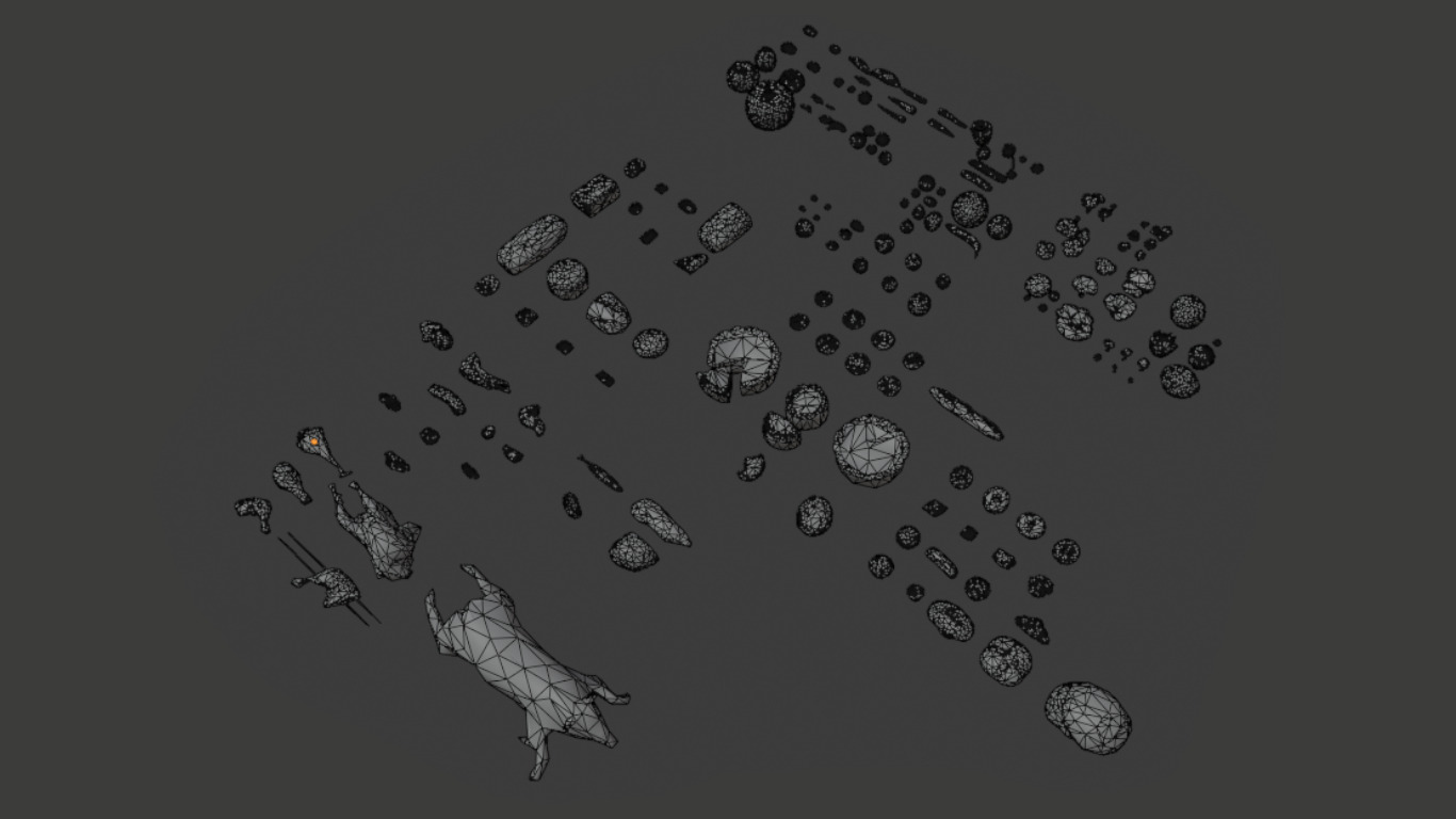 Low Poly Food Pack Low-poly 3D model_3