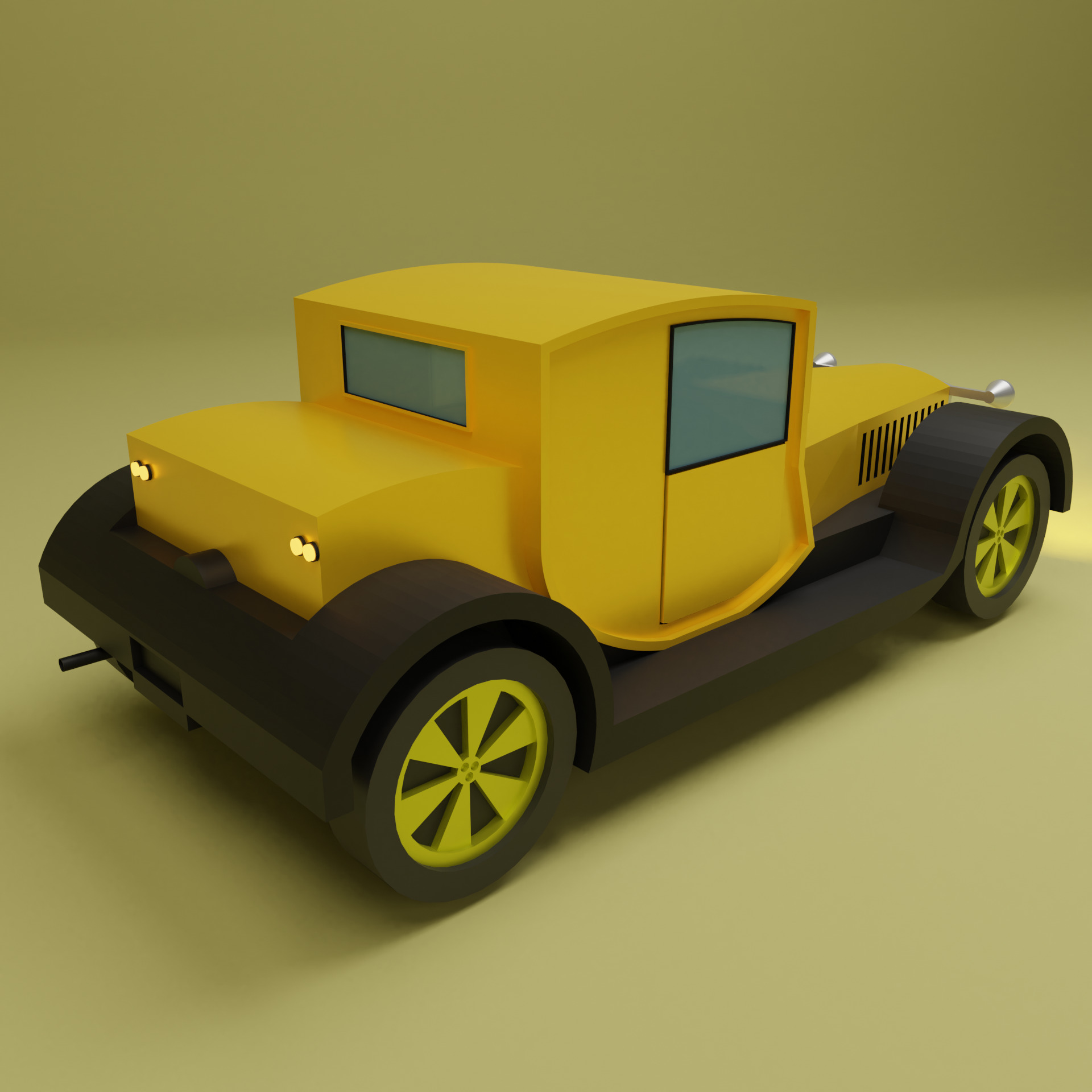 Lowpoly Car 6 Low-poly 3D model_1