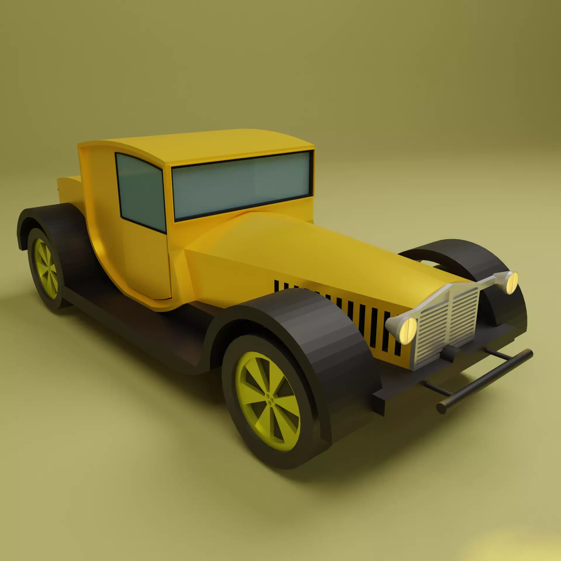 Lowpoly Car 6 Low-poly 3D model_0