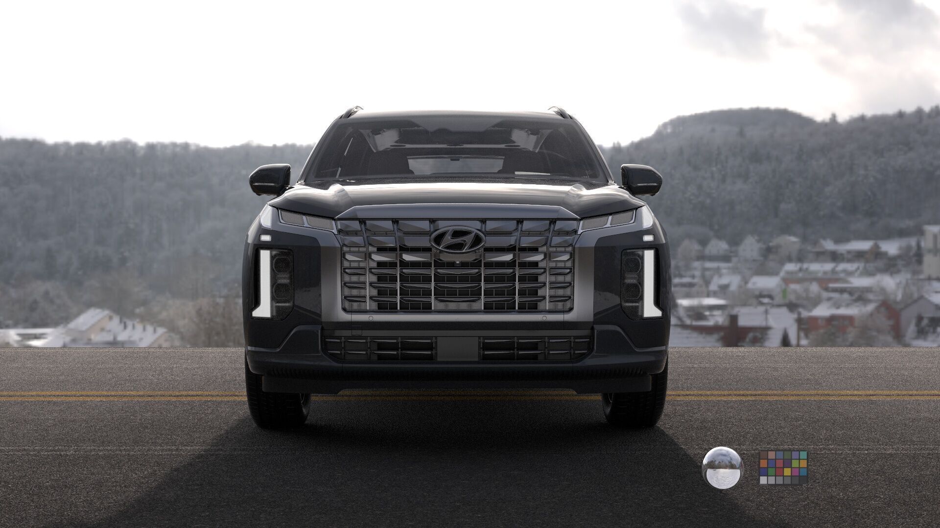 Hyundai Palisade 2024 SUV -photoreal-Vray-Redshift-Unreal-lights 3D model_1