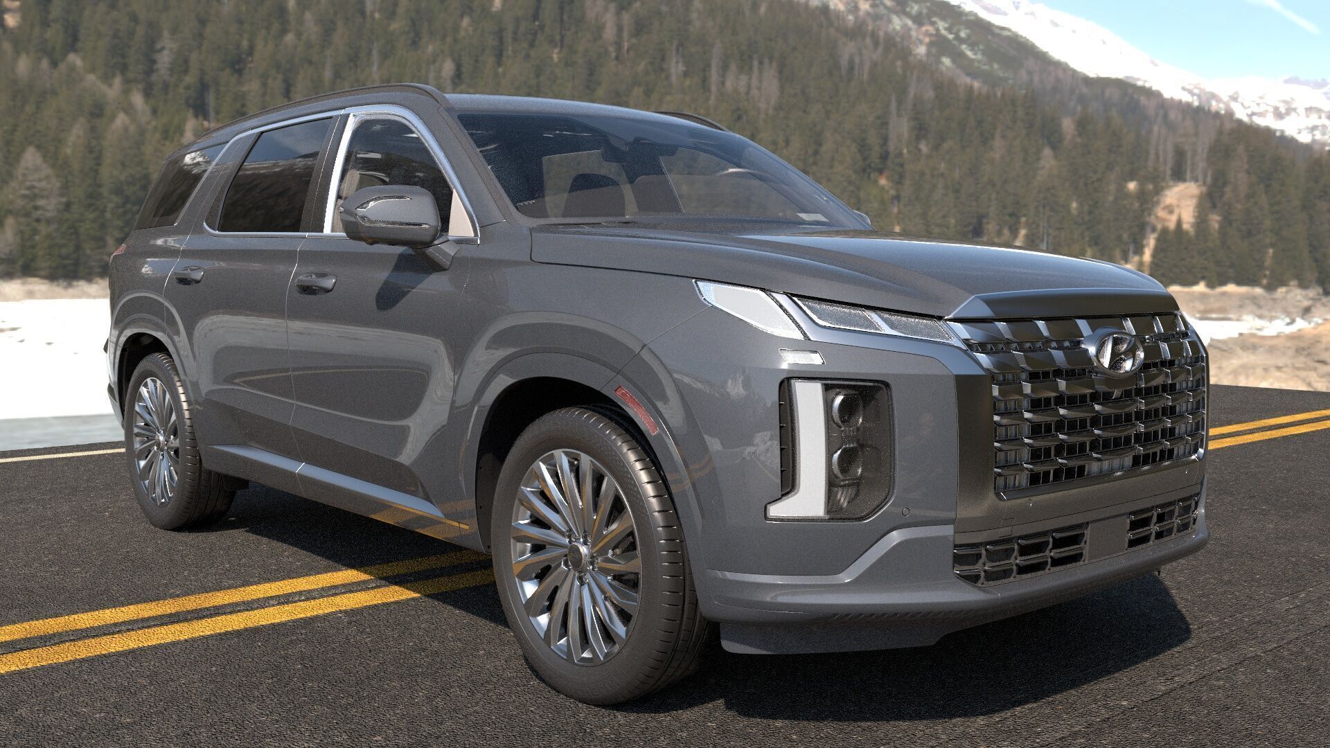 Hyundai Palisade 2024 SUV -photoreal-Vray-Redshift-Unreal-lights 3D model_16