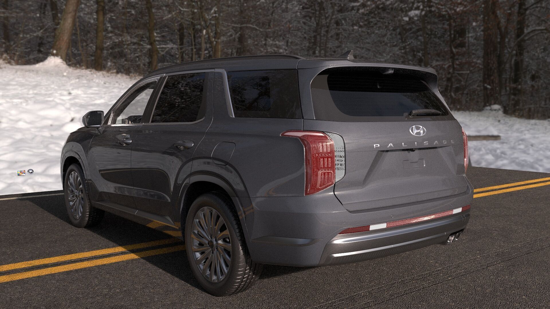 Hyundai Palisade 2024 SUV -photoreal-Vray-Redshift-Unreal-lights 3D model_13