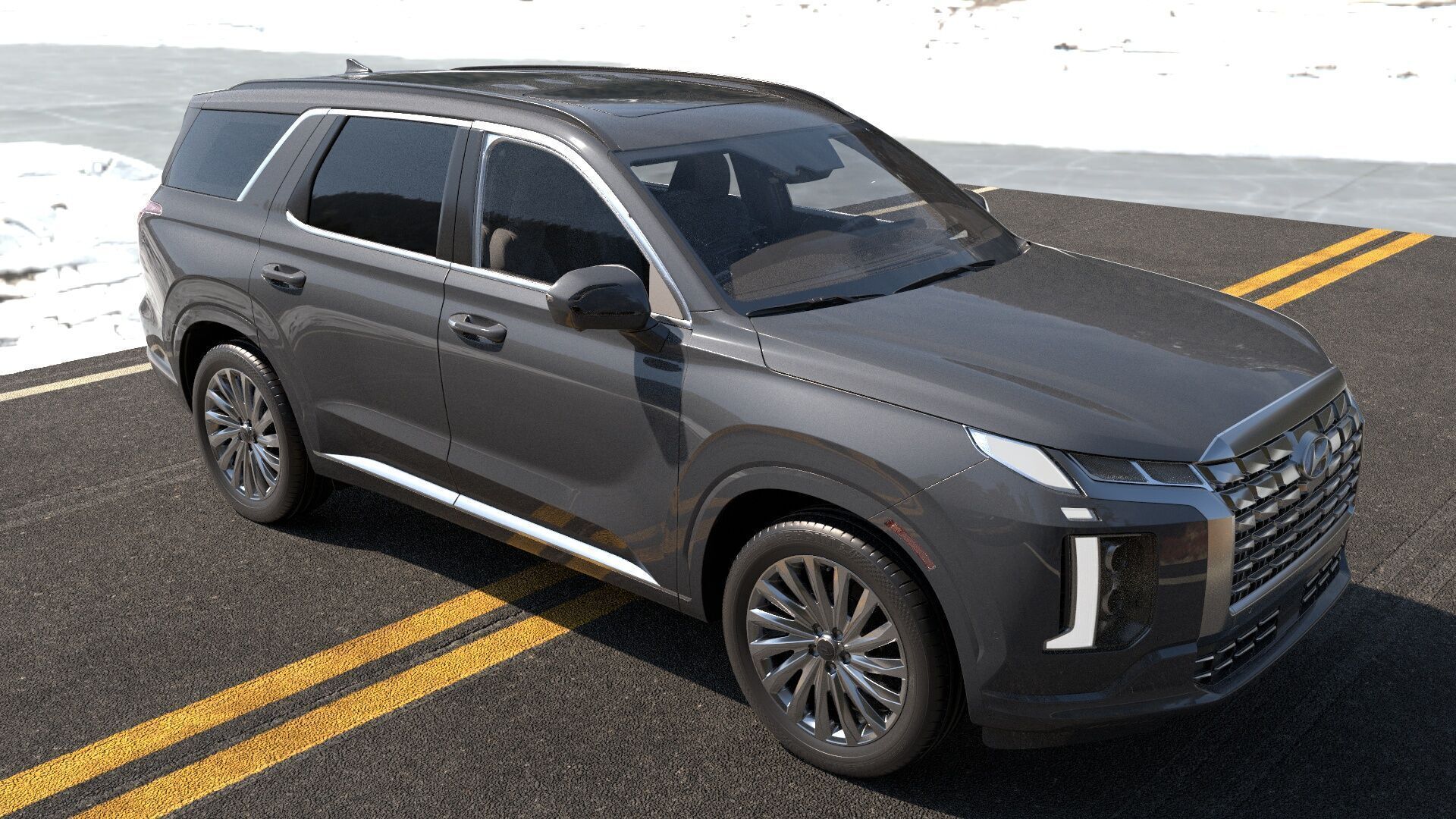 Hyundai Palisade 2024 SUV -photoreal-Vray-Redshift-Unreal-lights 3D model_15